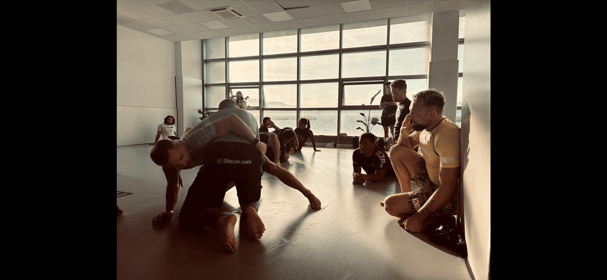 Training at Palma Central dojo